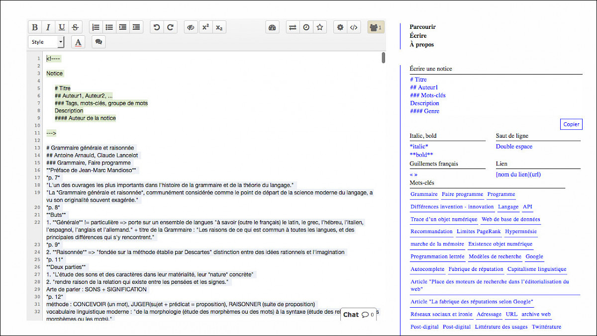 Capture d'écran de Note(s)